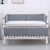 Seroniy Pack Of 4 Baby Bed Bumper Newborn Crib Anti-collision Protector Washable Soft Nursery Bedroom Protection Pad Fence Gray
