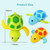 Baby Bath Toys,baby Bathtub Wind Up Turtle Toys, Cute Fun Multi Colors Floating Bath Animal Toys For Kids Toddlers, Child Pool, Swimming Clockwork Water Toys For Boys And Girls