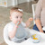 Bumkins Baby Silicone First Feeding Set W/ Lid & Spoon For Ages 6 Months+ (gray)