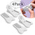 Lnkoo Baby Safety Sliding Door Lock For Child, Gray, 4 Pack