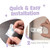 Lnkoo Baby Safety Sliding Door Lock For Child, Gray, 4 Pack