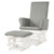 Gymax Glider And Ottoman Cushion Set Wooden Baby Nursery Rocking Chair Grey