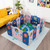 Babyjoy 16-panel Foldable Baby Playpen Kids Safety Play Center W/lockable Gate