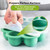Keababies Silicone Baby Food Freezer Tray With Easy Clip-on Lid - Baby Food Freezer Tray (alpine Green)