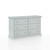 Suite Bebe Bailey Universal 6 Drawer Traditional Double Dresser, Gray Finish