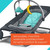 Kiaisxes 2-in-1 Bouncer & Rocker Duo (gray And Teal) Convenient And Portable Rocker And Bouncer For Babies Includes Soft Toys And Soothing Vibrations