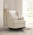 Second Story Home Quinn Upholstered Wingback Rocking Chair- Canvas