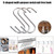 S Hook Stainless Steel Hook Barbecue Hook Hanging Sausage Hanging Turkey Hanging Barbecue Sausage Turkey Roast Duck Meat Home S Stainless Steel Hanging S Hook Stainless Steel Hook  Large 10pcs