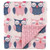 Hudson Baby Infant Girl Plush Mink Blanket, Owls, One Size