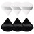 Dicasser 6 Pieces Pure Cotton Powder Puff Face Soft Triangle Makeup Puff For Loose Powder Body Powder, Wedge Shape Velour Cosmetic Sponge For Contouring, Under Eyes And Corners, Beauty Makeup Tool