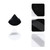 Dicasser 6 Pieces Pure Cotton Powder Puff Face Soft Triangle Makeup Puff For Loose Powder Body Powder, Wedge Shape Velour Cosmetic Sponge For Contouring, Under Eyes And Corners, Beauty Makeup Tool