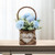 Artificial Carnation Flowers In Basket For Wedding Home Decor