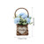 Artificial Carnation Flowers In Basket For Wedding Home Decor