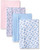 Hudson Baby Infant Girl Cotton Flannel Burp Cloths 4pk, Toile, One Size