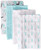 Hudson Baby Infant Girl Cotton Flannel Burp Cloths 4pk, Toile, One Size