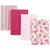 Hudson Baby Infant Girl Cotton Flannel Burp Cloths 4pk, Toile, One Size