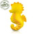 Pure Natural Rubber Baby Bath Toy - Nalu The Seahorse - Without Holes Bpa Pvc Phthalates Free All Natural Textured For Sensory Play Sealed Bath Rubber Toy Hole Free Bathtub Toy For Babies