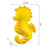 Pure Natural Rubber Baby Bath Toy - Nalu The Seahorse - Without Holes Bpa Pvc Phthalates Free All Natural Textured For Sensory Play Sealed Bath Rubber Toy Hole Free Bathtub Toy For Babies