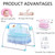 Miumaeov Electric Swing Cradle Automatic Electric Baby Rocker Electric Baby Bassinet Cradle With Music Function (pink)