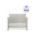 Baby Relax Miles 5-in-1 Convertible Crib For Nursery, Soft Gray
