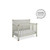 Baby Relax Miles 5-in-1 Convertible Crib For Nursery, Soft Gray