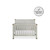 Baby Relax Miles 5-in-1 Convertible Crib For Nursery, Soft Gray