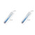 2pcs Baby Feeding Spoon Infant Non- For Slip Training Silicone Soft Spoon Newborn Feeding Tableware, Blue