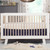 Hudson 3-in-1 Convertible Crib & Toddler Bed Conversion Kit White/washed Natural
