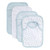 Burt's Bees Baby Bibs, Organic Cotton, Sky Blue, 4 Pack