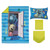Disney Monsters Inc. Guess Who Blue 4 Piece Toddler Bedding Set, Comforter, Fitted Sheet, Top Sheet, Pillowcase, Polyester, Boy