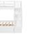 Anysun Bunk Beds With Stairs - Wood Frame With Trundle - Twin -white