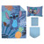 Disney Stitch Weird But Cute 4 Piece Toddler Bedding Set, Blue, Teal And Purple, Comforter, Fitted Sheet, Flat Sheet, Pillowcase, Unisex Toddler Bed