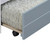 Benzara Transitional Wooden Trundle Bed With Caster Wheels, Gray
