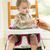 Ingenuity Baby Base 2-in-1 Booster Feeding High Chair And Floor Seat With Self-storing Tray - Pink Flambe