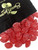 Cherry Natural Sanded Candy Drops - Claeys Old Fashioned Hard Candy Bulk 2 Pounds