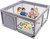 Baby Playpen Extra Large Activity Center Indoor & Outdoor Large Playpen With Anti-slip Base Sturdy Safety Fence With Super Soft Breathable Mesh