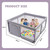 Baby Playpen Extra Large Activity Center Indoor & Outdoor Large Playpen With Anti-slip Base Sturdy Safety Fence With Super Soft Breathable Mesh