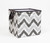 Bacati - Mix N Match Ikat Chevron/dots Nursery Storage Items, Grey