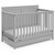 Rosebery Kids Traditional 4 In 1 Convertible Crib With Drawer In Pebble Gray