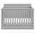 Rosebery Kids Traditional 4 In 1 Convertible Crib With Drawer In Pebble Gray