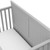 Rosebery Kids Traditional 4 In 1 Convertible Crib With Drawer In Pebble Gray