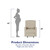 Baby Relax Robyn Rocker Recliner Chair, Nursery Furniture, Beige Linen
