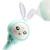Hevirgo Shaking Toy Bite-resistant Cartoon Rabbit Shape Portable Music Light Teether Toy For Baby Plastic