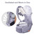 Gizcam 6-in-1 Baby Carrier With Hip Seat, 360 Ergonomic Front And Back Baby Carrier With Nursing Cover For Newborn To Toddler (8-33 Lbs),baby Wrap Carrier, Mesh For All Seasons - Blue Heron