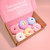 Bath Bombs, 6 Bath Bombs Donuts Gift Set, Perfect For Bubble & Spa Bath, Rich In Almond Oil, Epsom Salt & Kaolin Clay, Fizzy Spa To Moisturize Dry Skin