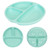 Toplive Suction Plates For Babies And Toddler ,divided Silicone Plates Grip Dish ,bpa Free,plates Stay Put With Suction,microwave Dishwasher Safe