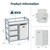 Changing Table - Baby Changing Table, Diaper Changing Table, Changing Table Station Dresser With Laundry Hamper, 3 Drawer Basket And Changing Pad, Grey