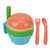 Infant Food Masher, Pp Food Maker 5.9 X 4.3in Fruit Feeder Set, Hole-shaped Grinding Plate Stacked Storage For Babies Food Blue(9pcs)