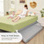 Babyjoy 71''foldable Baby Bed Rail Guard Toddlers Swing Down Safety Bedrail Grey