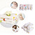 ✪ 5pcs Baby Handkerchief Square Towel Muslin Cotton Infant Face Towel Wipe Cloth